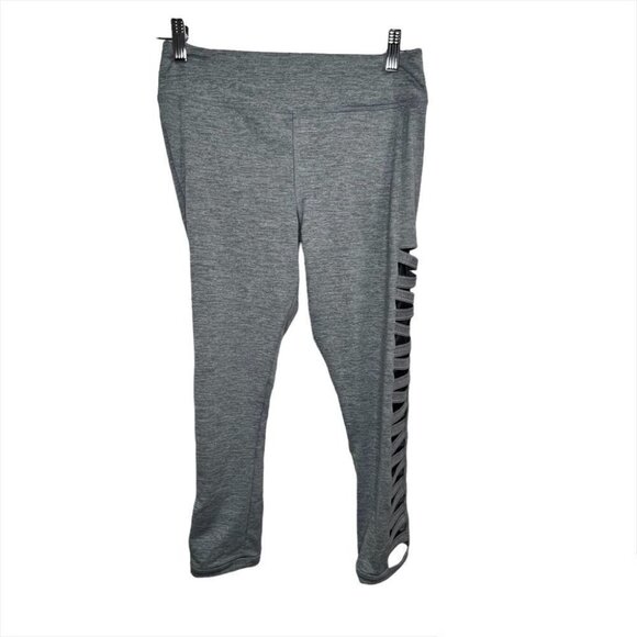 FOREVER 21 Active Ladder Cut Out Leggings Size Medium - Picture 3 of 10